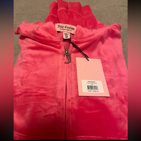 Juicy Couture Velour Rhinestone Bling Sweat Suit - Picture 3 of 3